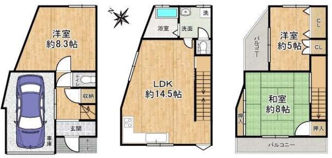 中小阪２丁目中古戸建て