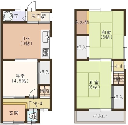布市町２丁目中古テラスハウス